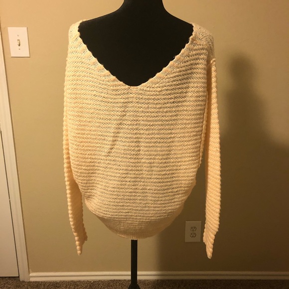 Delicious! S Creamsicle Color Free People Sweater - Picture 3 of 7
